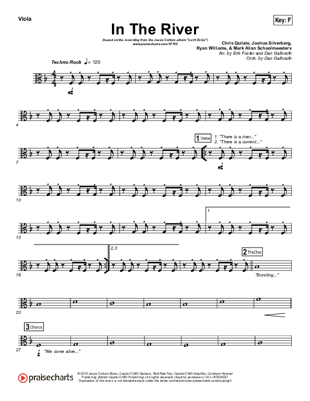 In The River Viola (Jesus Culture / Kim Walker-Smith)