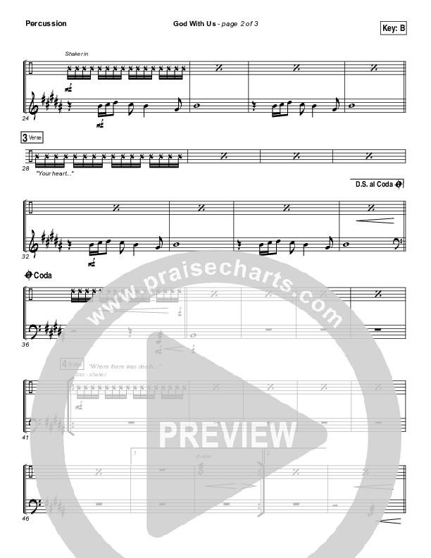 God With Us Percussion (Jesus Culture / Bryan Torwalt)