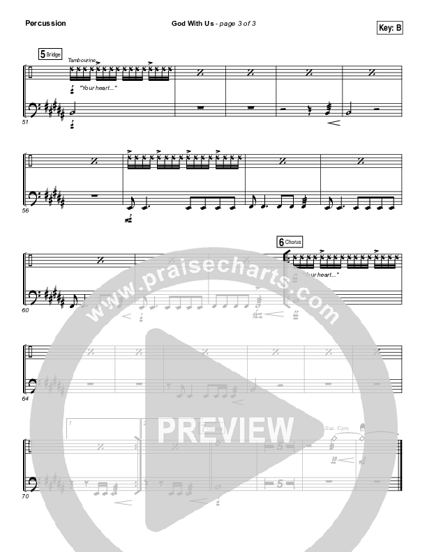 God With Us Percussion (Jesus Culture / Bryan Torwalt)