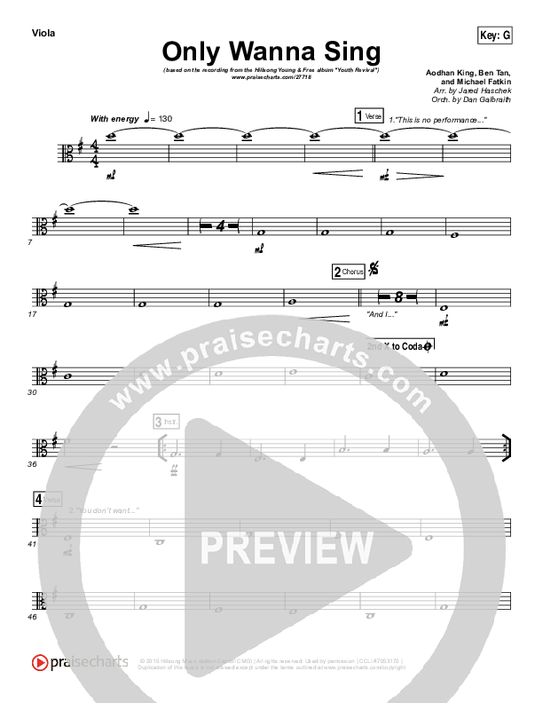 Only Wanna Sing Viola (Hillsong Young & Free)