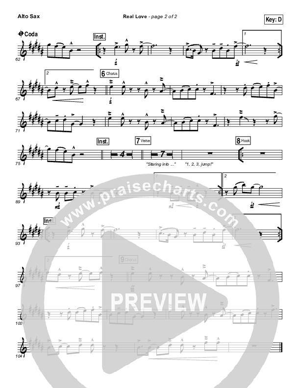 Real Love Alto Sax (Hillsong Young & Free)