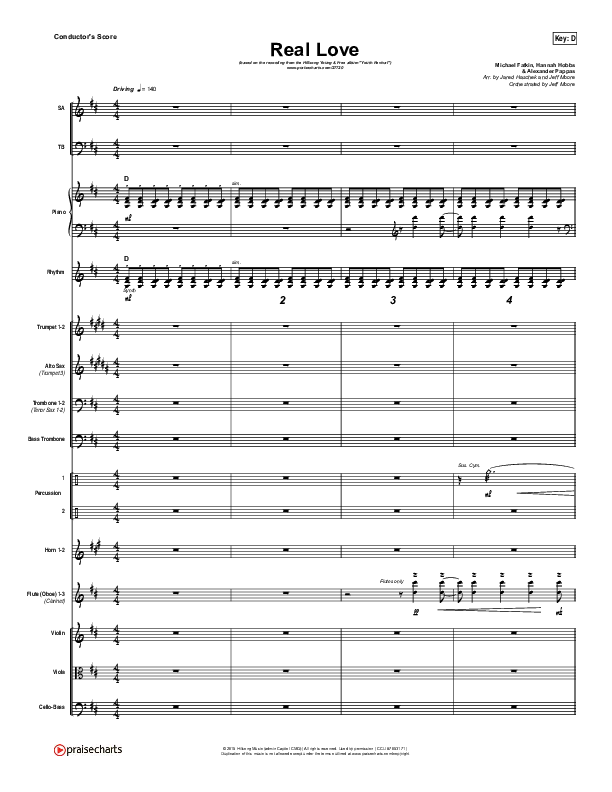 Real Love Conductor's Score (Hillsong Young & Free)