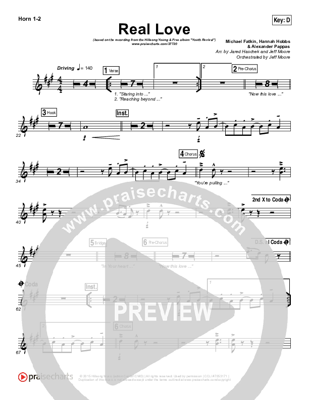 Real Love Brass Pack (Hillsong Young & Free)