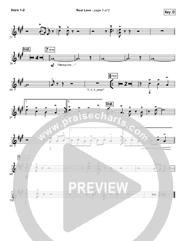 Real Love Brass Pack (Hillsong Young & Free)