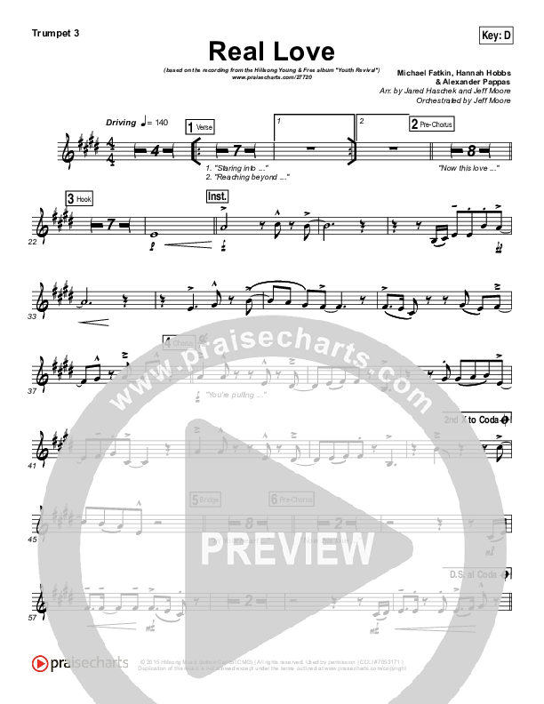 Real Love Trumpet 3 (Hillsong Young & Free)