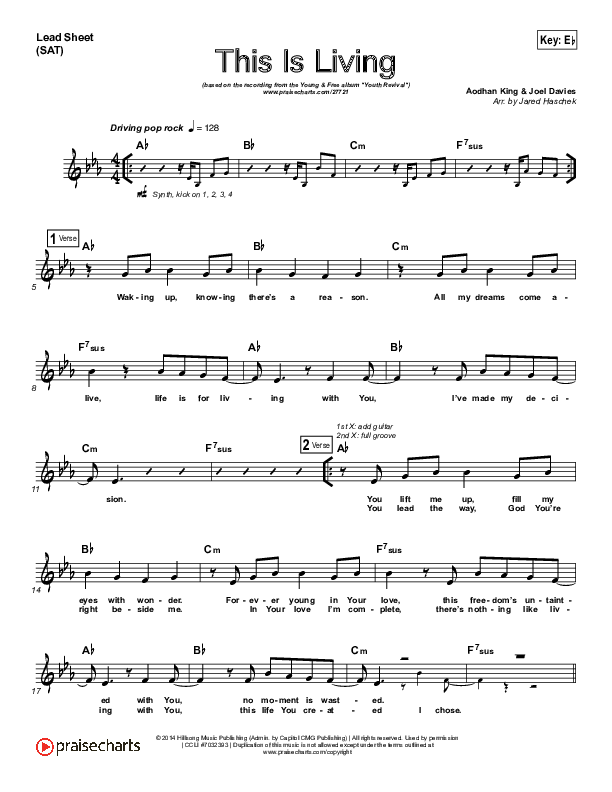 This Is Living  Lead (SAT) (Hillsong Young & Free)