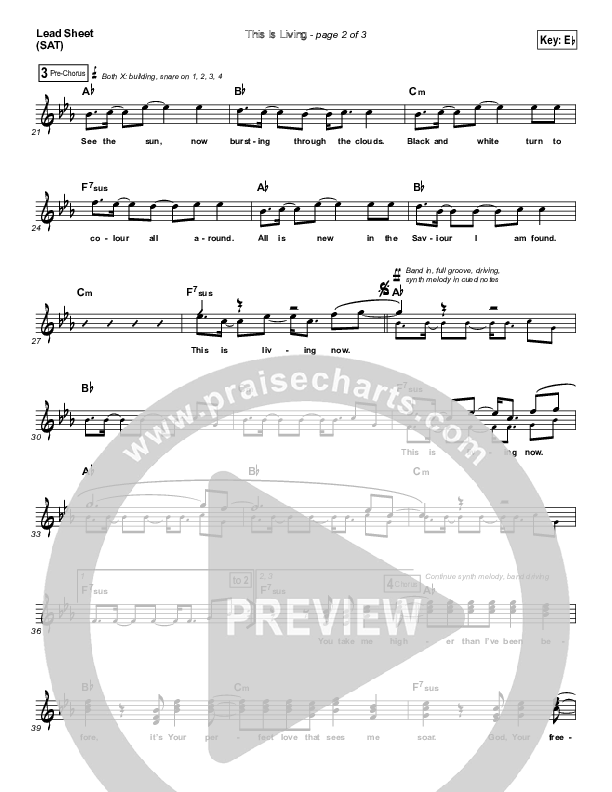 This Is Living  Lead (SAT) (Hillsong Young & Free)