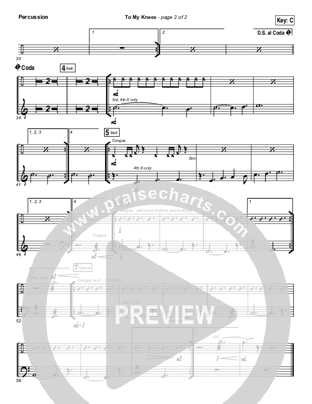 To My Knees Percussion (Hillsong Young & Free)