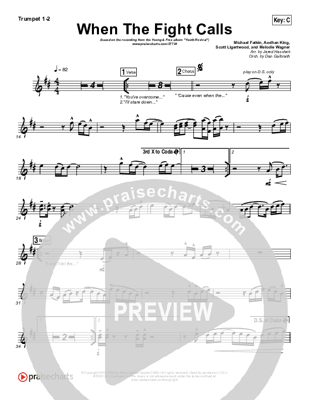 When The Fight Calls Trumpet 1,2 (Hillsong Young & Free)