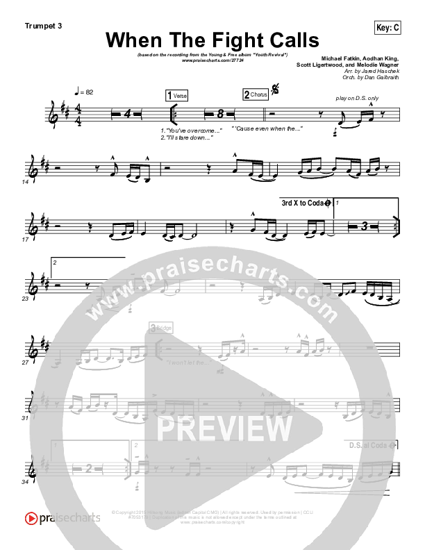 When The Fight Calls Trumpet 3 (Hillsong Young & Free)