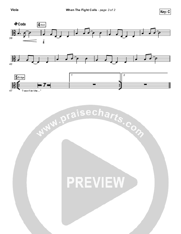 When The Fight Calls Viola (Hillsong Young & Free)