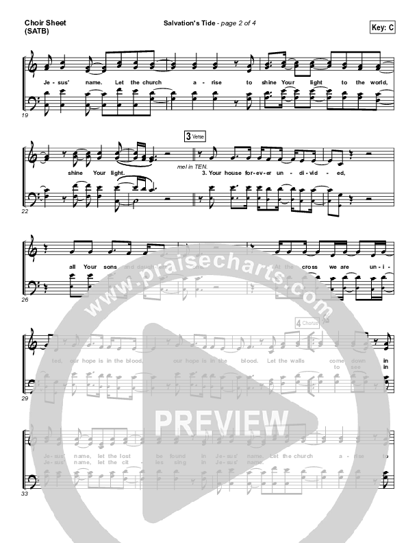 Salvation's Tide Choir Vocals (SATB) (Kristian Stanfill / Passion)