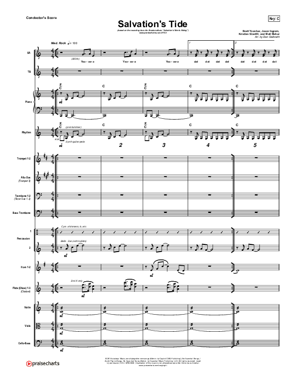 Salvation's Tide Conductor's Score (Kristian Stanfill / Passion)