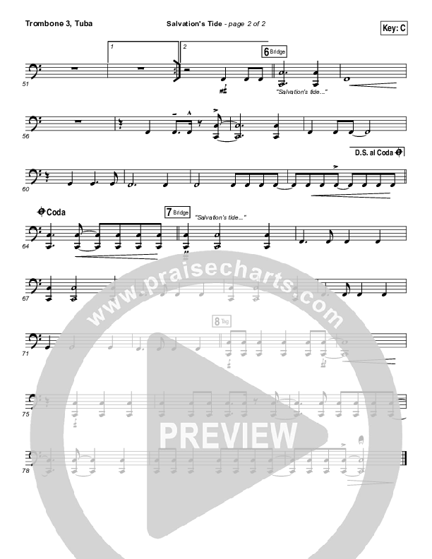 Salvation's Tide Trombone 3/Tuba (Kristian Stanfill / Passion)