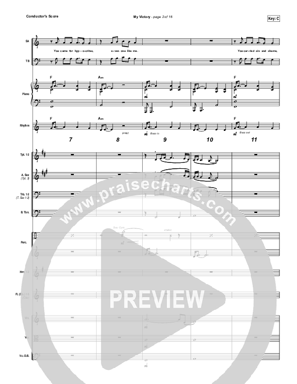 My Victory Conductor's Score (David Crowder / Passion)