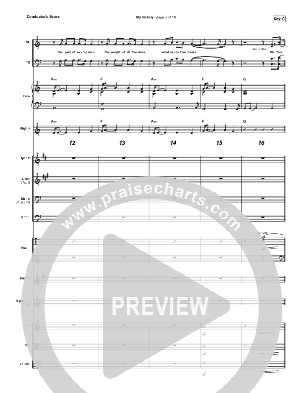 My Victory Conductor's Score (David Crowder / Passion)