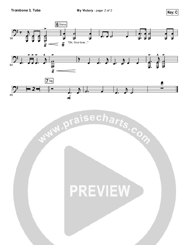 My Victory Trombone 3/Tuba (David Crowder / Passion)
