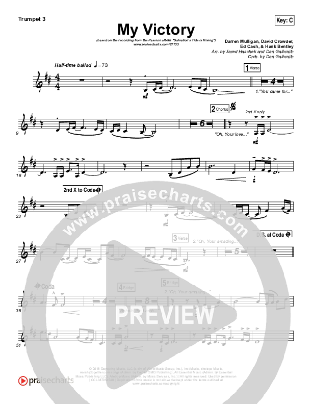 My Victory Trumpet 3 (David Crowder / Passion)