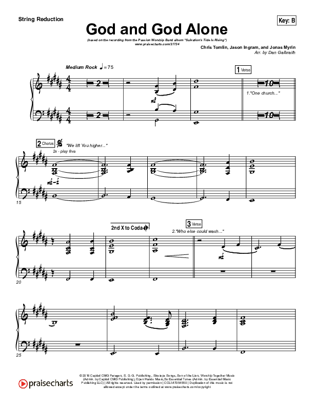 God And God Alone Synth Strings (Chris Tomlin / Passion)