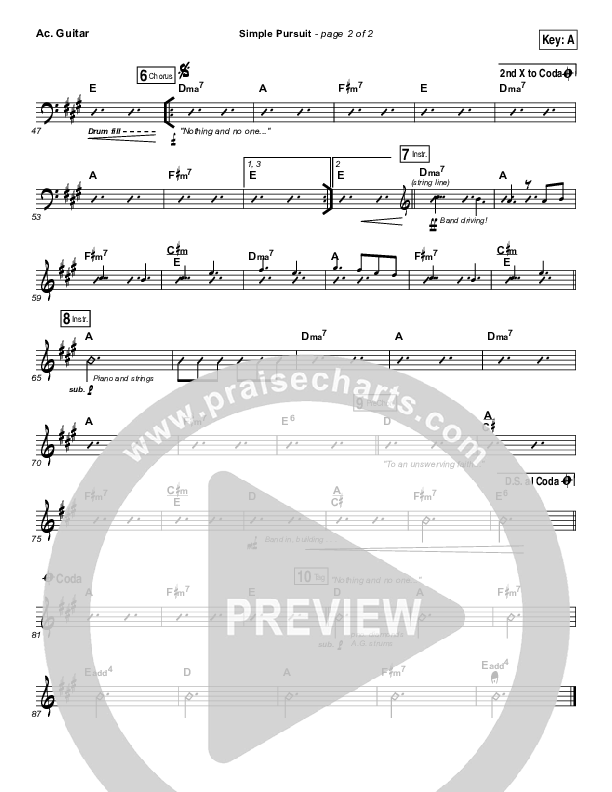 Simple Pursuit Acoustic Guitar (Melodie Malone / Passion)