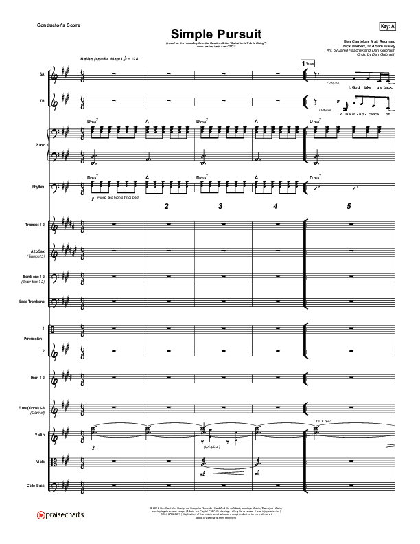 Simple Pursuit Conductor's Score (Melodie Malone / Passion)