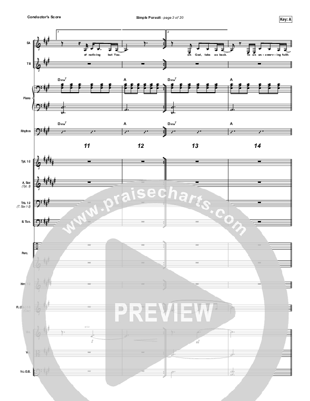 Simple Pursuit Conductor's Score (Melodie Malone / Passion)
