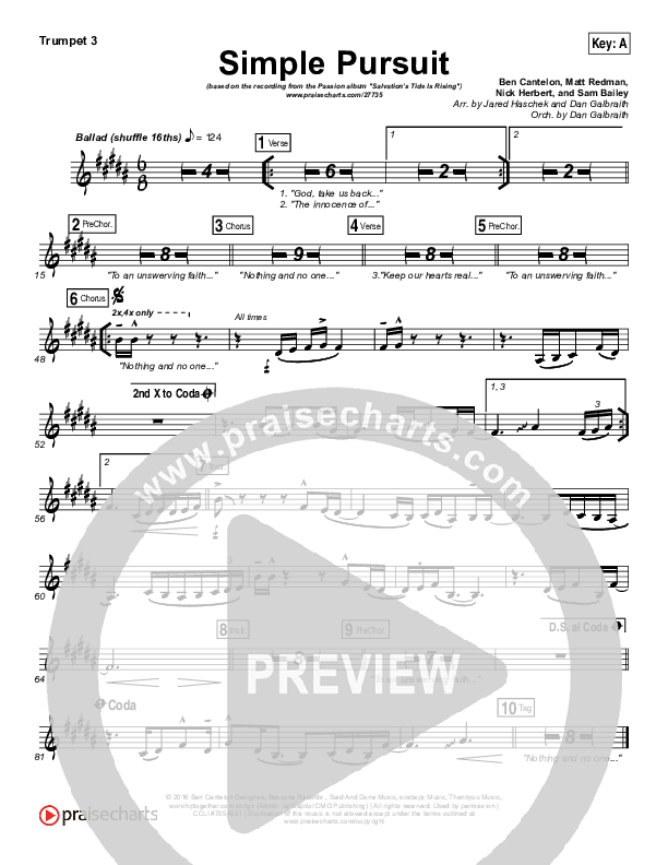 Simple Pursuit Trumpet 3 (Melodie Malone / Passion)