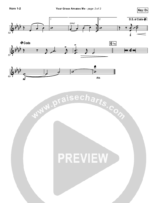 Your Grace Amazes Me Brass Pack (Christy Nockels / Passion)