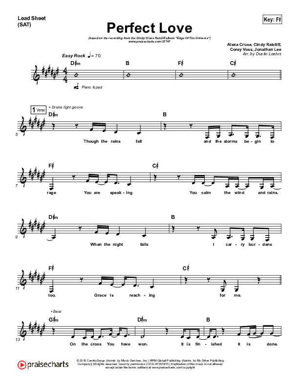 Perfect Love Lead (SAT) (Cindy Cruse Ratcliff)