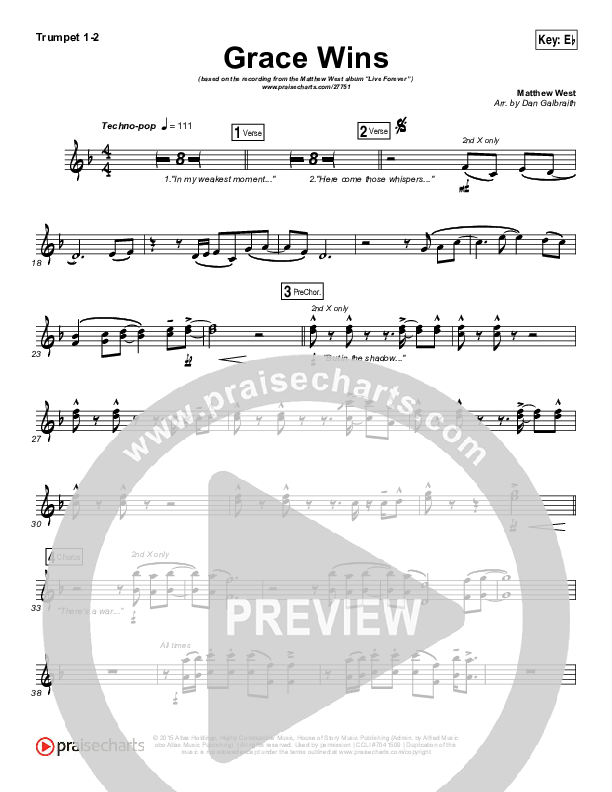 Grace Wins Brass Pack (Matthew West)