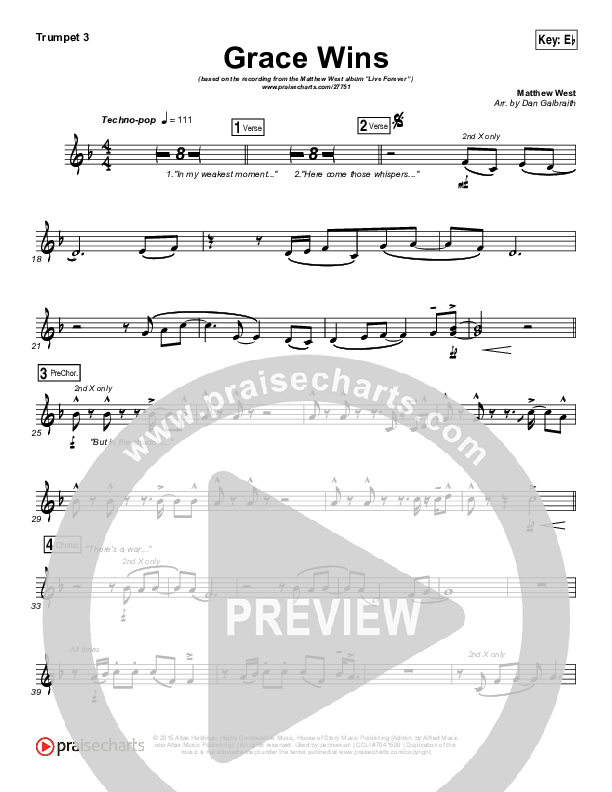 Grace Wins Trumpet 3 (Matthew West)