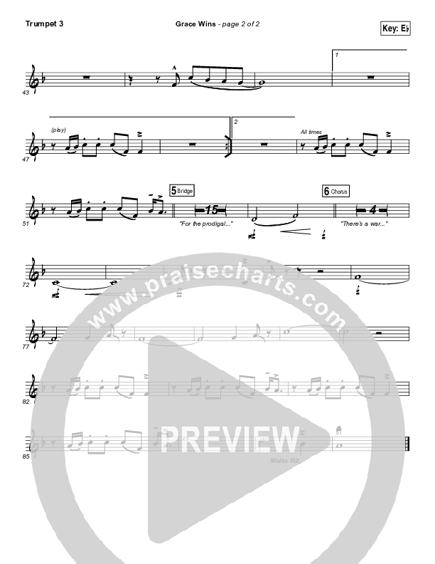 Grace Wins Trumpet 3 (Matthew West)