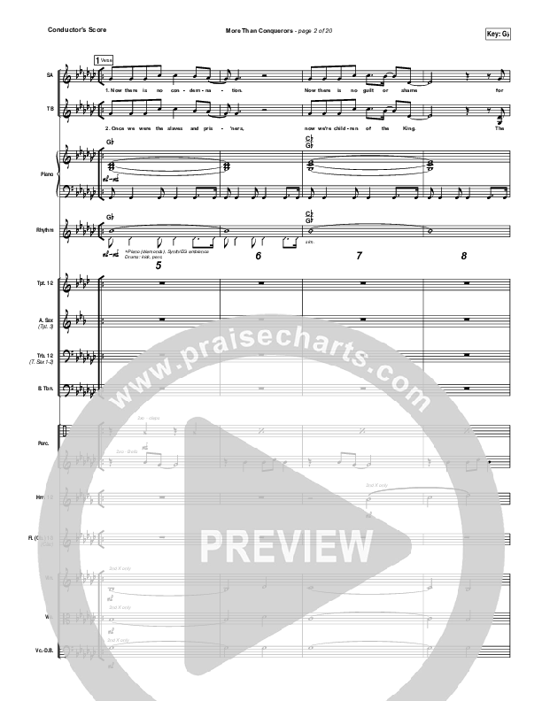 More Than Conquerors Conductor's Score (Steven Curtis Chapman)
