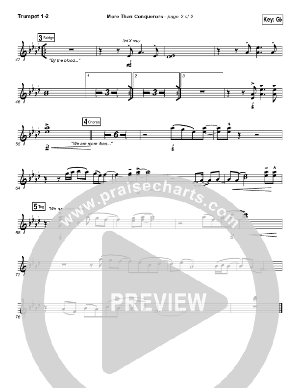 More Than Conquerors Trumpet 1,2 (Steven Curtis Chapman)