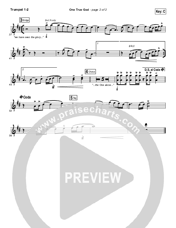 One True God Brass Pack (Steven Curtis Chapman / Chris Tomlin)