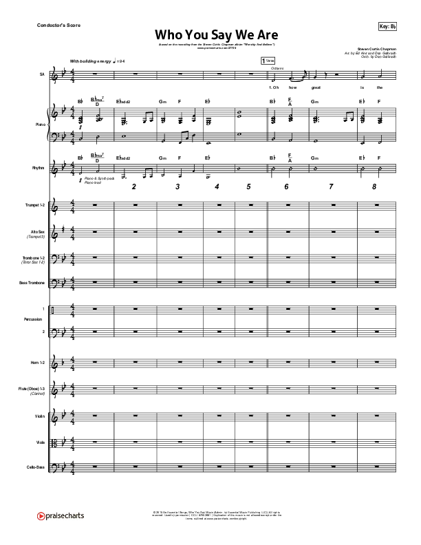 Who You Say We Are Orchestration (Steven Curtis Chapman)