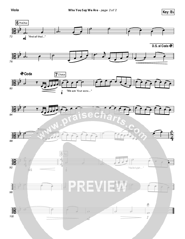 Who You Say We Are Viola (Steven Curtis Chapman)