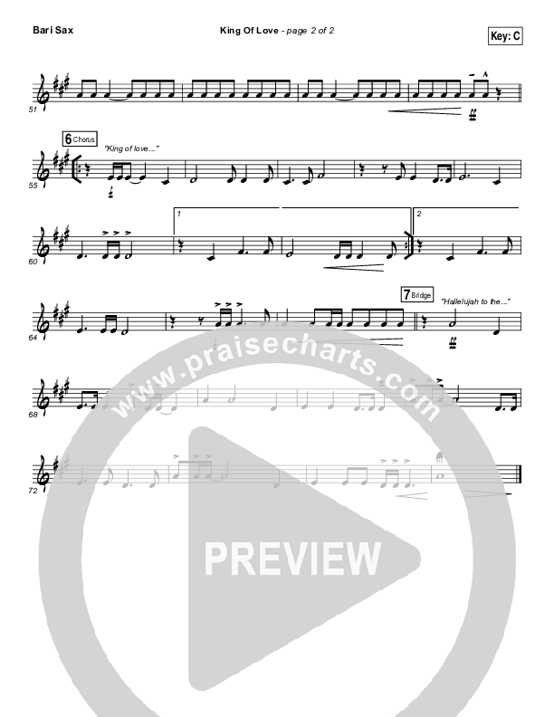 King Of Love Bari Sax (Steven Curtis Chapman)