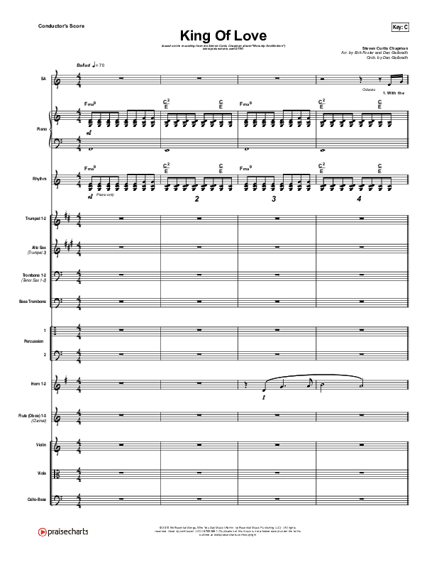 King Of Love Conductor's Score (Steven Curtis Chapman)
