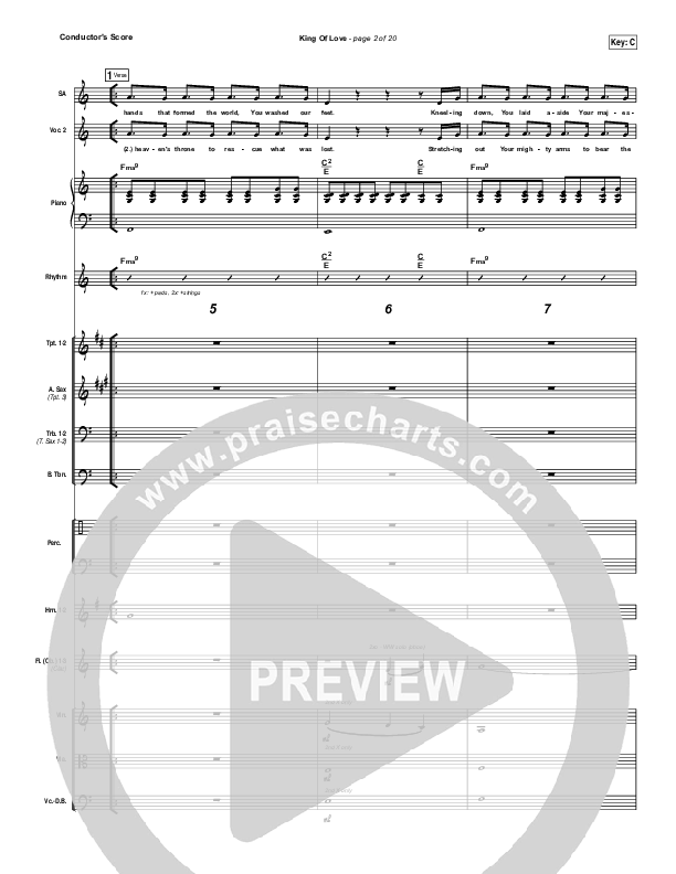 King Of Love Conductor's Score (Steven Curtis Chapman)