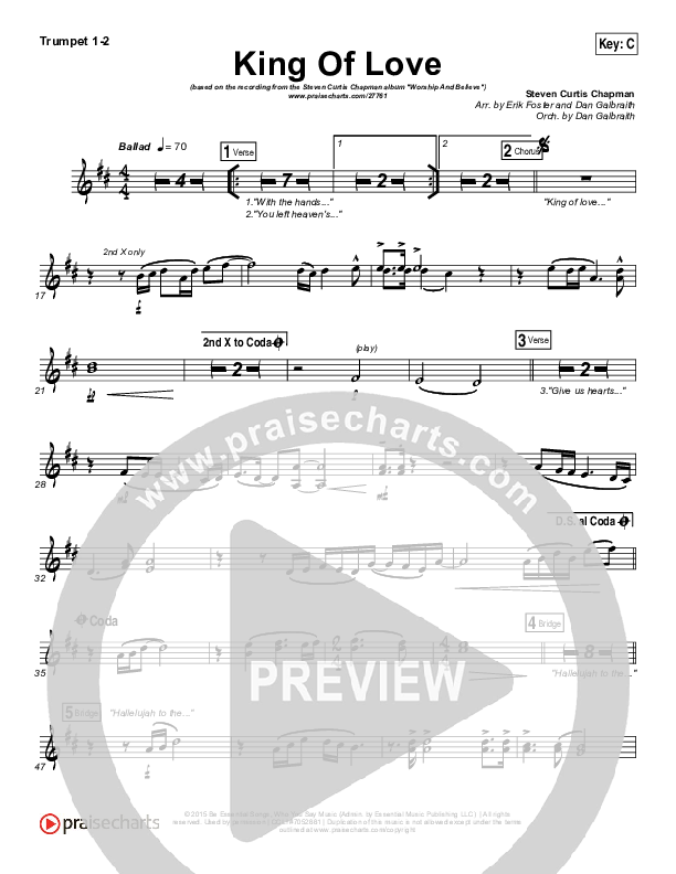 King Of Love Brass Pack (Steven Curtis Chapman)