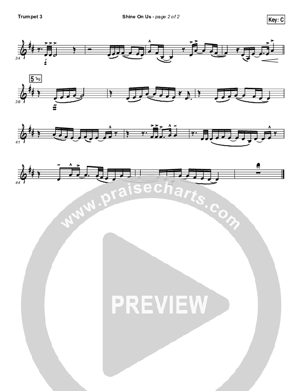 Shine On Us Trumpet 3 (Bethel Music / William Matthews)