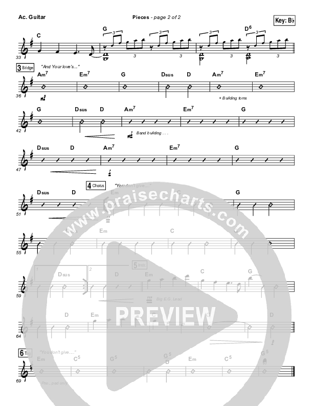 Pieces Acoustic Guitar (Bethel Music / Steffany Gretzinger)