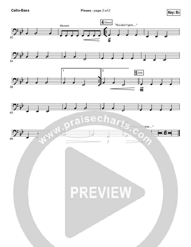 Pieces Cello/Bass (Bethel Music / Steffany Gretzinger)