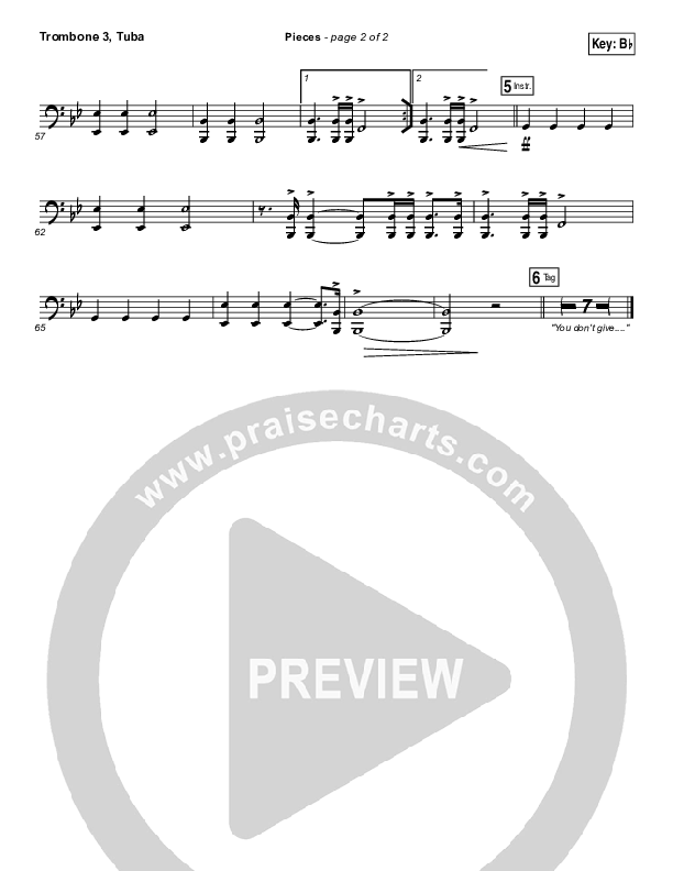Pieces Trombone 3/Tuba (Bethel Music / Steffany Gretzinger)