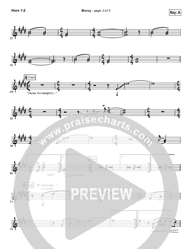 Mercy French Horn 1/2 (Bethel Music / Amanda Lindsey Cook)