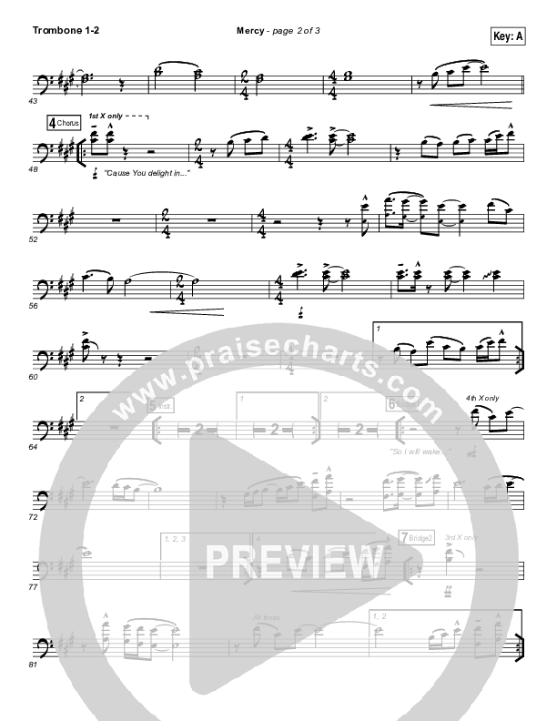 Mercy Trombone 1/2 (Bethel Music / Amanda Lindsey Cook)