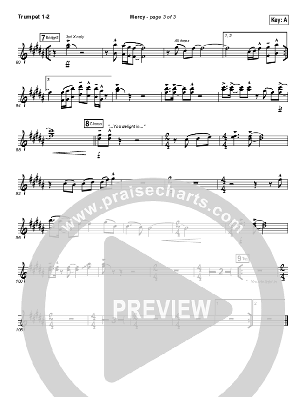 Mercy Trumpet 1,2 (Bethel Music / Amanda Lindsey Cook)