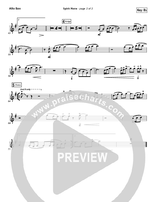 Spirit Move Alto Sax (Bethel Music / kalley)
