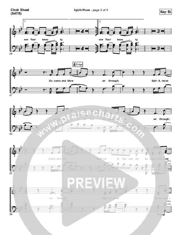 Spirit Move Choir Vocals (SATB) (Bethel Music / kalley)